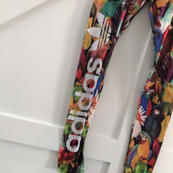 Rare - Adidas x Farm Rio Passaredo tights leggings XS - Picture 6 of 9